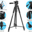 Professionelles 75-Zoll-Stativ mit 3-Wege-Neigekopf und Schwenkbewegung für die meisten DSLR-Kameras