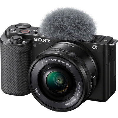 Spiegellose Kamera Sony ZV-E10 mit 16-50-mm-Objektiv (schwarz)