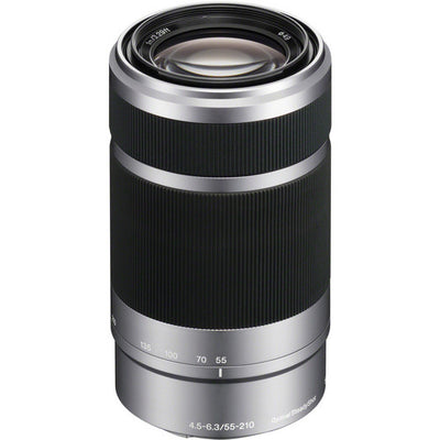 Sony E 55-210 mm f/4,5-6,3 OSS-Objektiv (Silber) SEL55210