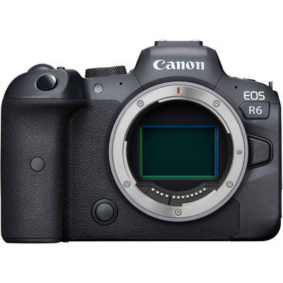 Canon EOS R6 spiegellose Digitalkamera (nur Gehäuse) + 64 GB + Blitzlicht-Paket