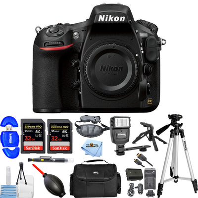 Nikon D810 DSLR-Kamera (nur Gehäuse) – 15-teiliges Zubehörpaket