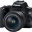 Canon EOS 250D/Rebel SL3 mit 18-55 mm III-Objektiv + Zusatzakku 32 GB im Kofferpaket
