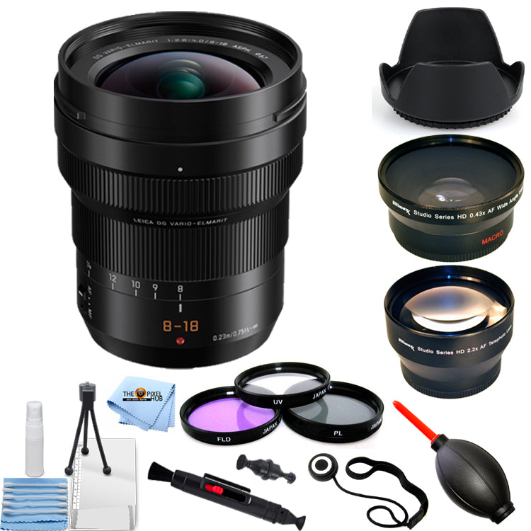 Panasonic Leica DG Vario-Elmarit 8-18mm f/2.8-4 ASPH. Lens + Deluxe Bundle