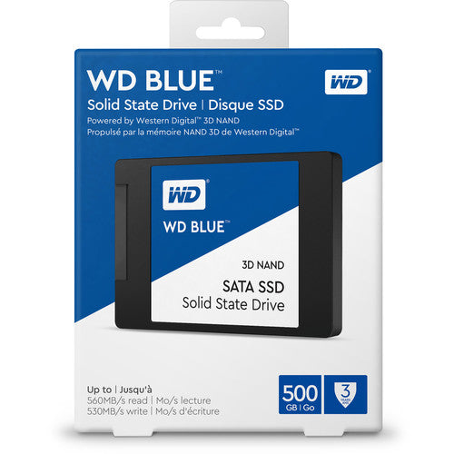 WD 500 GB Blue 3D NAND SATA III 2,5 Zoll interne SSD – WDS500G2B0A