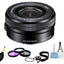 Sony E PZ 16-50mm f/3.5-5.6 OSS Lens SELP1650 + Filter Kit + Cap Keeper Bundle