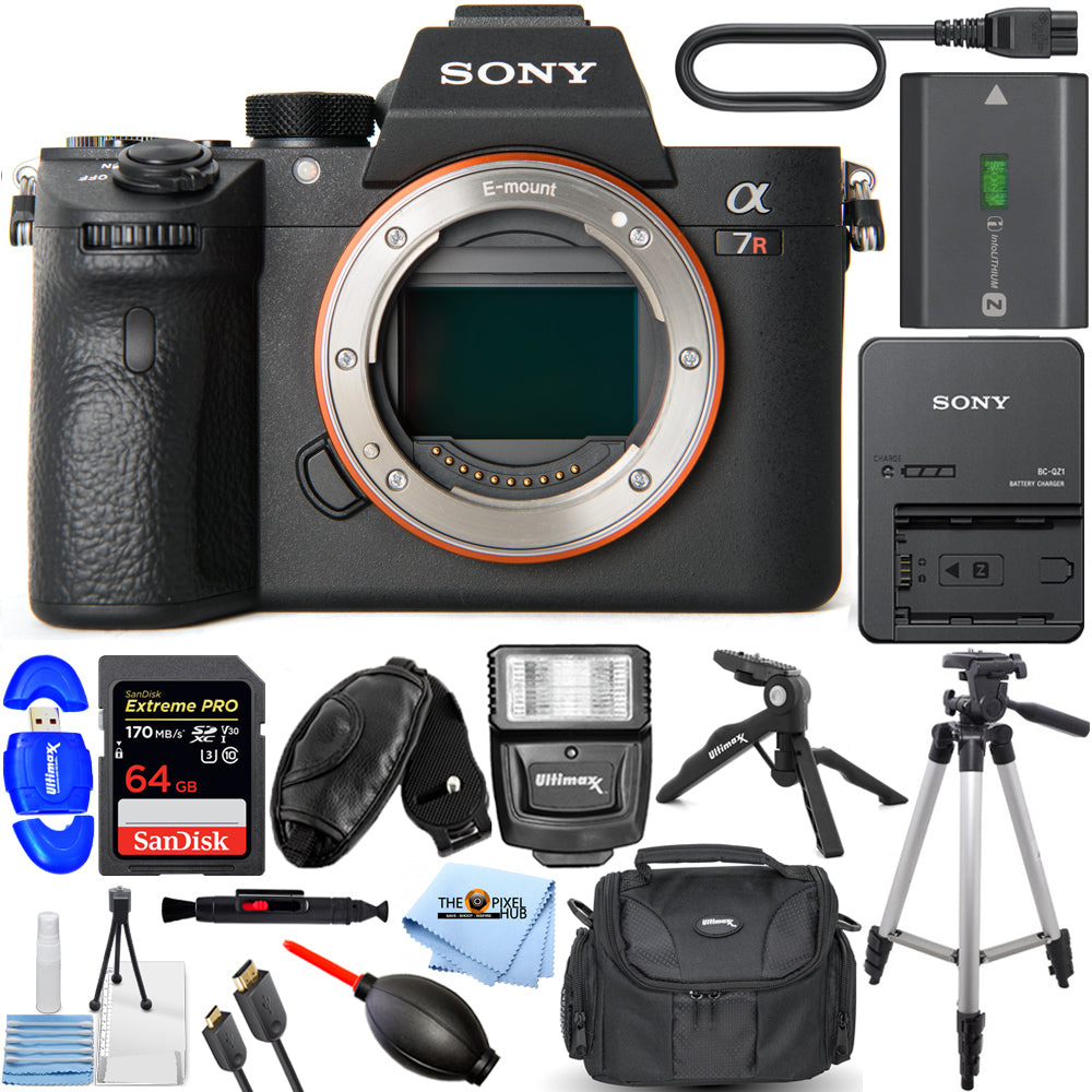 Spiegellose Digitalkamera Sony Alpha a7R IIIA (Gehäuse) – 12-teiliges Zubehörpaket