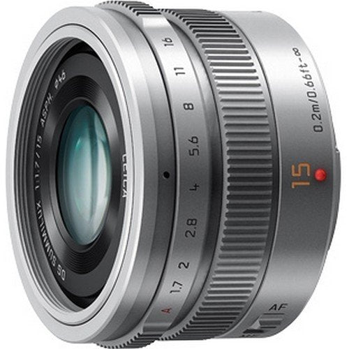 Panasonic LUMIX G Leica DG Summilux 15 mm f/1,7 ASPH. Objektiv Silber – UV-Paket