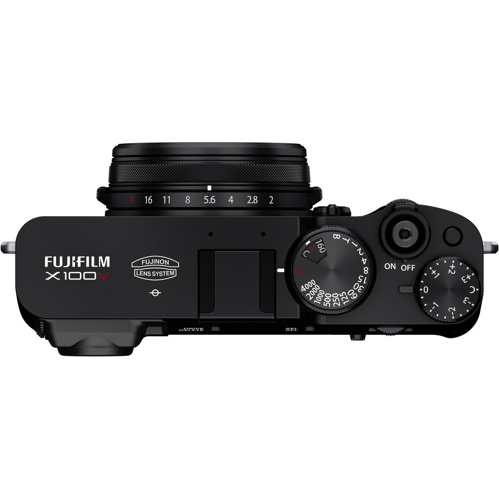 FUJIFILM X100V Digitalkamera (Schwarz) 16643000 - 12-teiliges Zubehörpaket