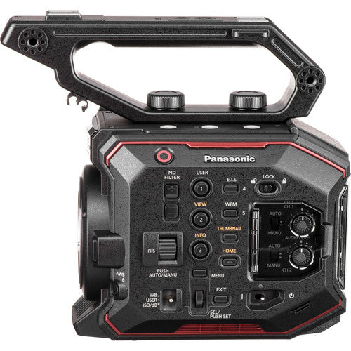 Panasonic AU-EVA1 Kompakte 5,7K Super 35-mm-Kinokamera + 64 GB + Gehäusepaket