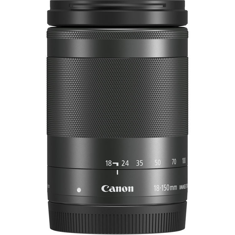 Canon EF-M 18–150 mm 1:3,5–6,3 IS STM-Objektiv (Graphit) – 10-teiliges Zubehörpaket