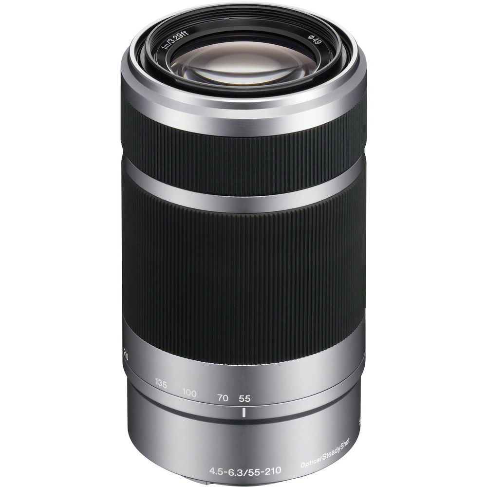 Sony E 55-210mm f/4.5-6.3 OSS Lens (Silver) SEL55210 - New in White Box