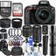 Nikon D3500 DSLR-Kamera mit 18-55 mm + 70-300 mm + 420-800 mm – Top-Value-Paket