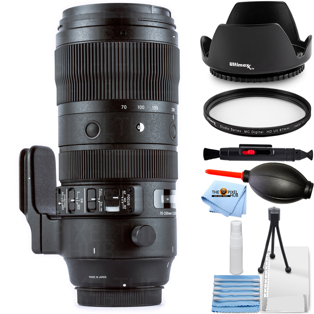 Sigma 70-200mm f/2.8 DG OS HSM Sports Lens for Canon EF - Essential UV Bundle