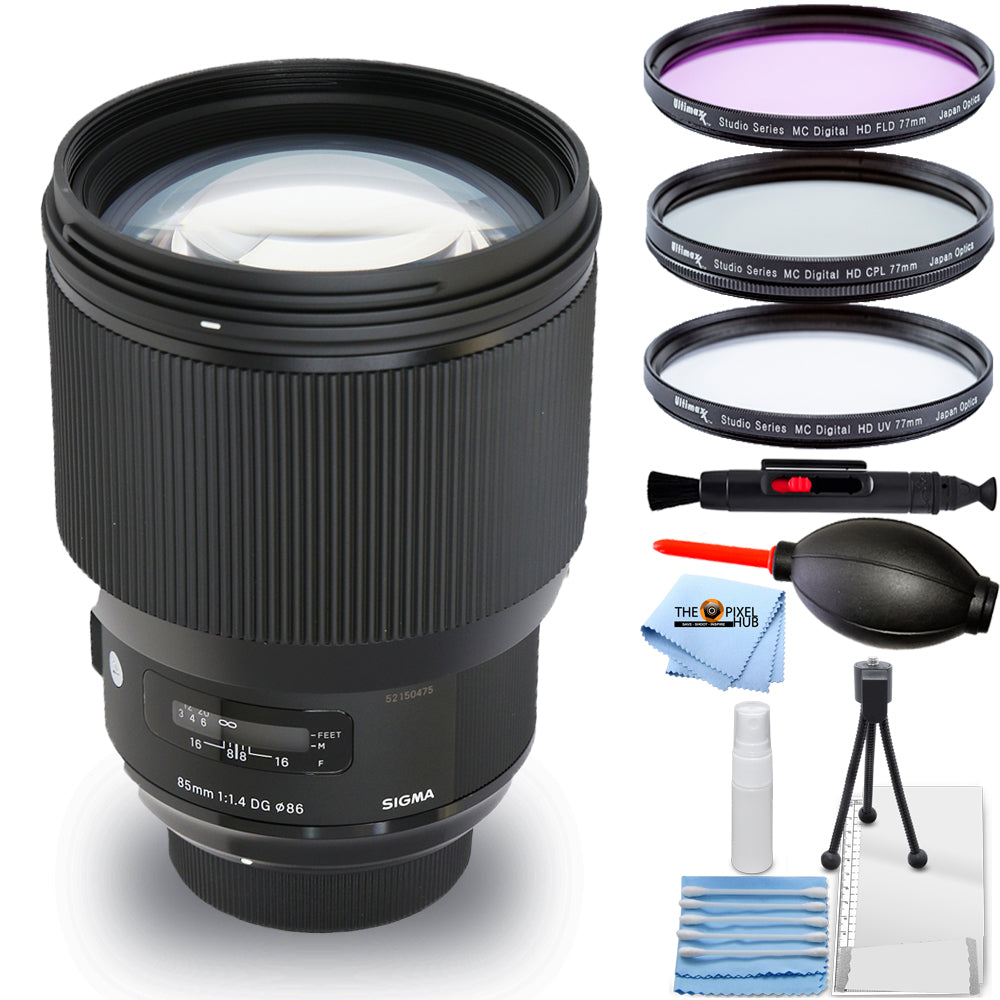 Sigma 85mm f/1.4 DG HSM Art Objektiv für Canon EF 321954 - Filter Kit Bundle