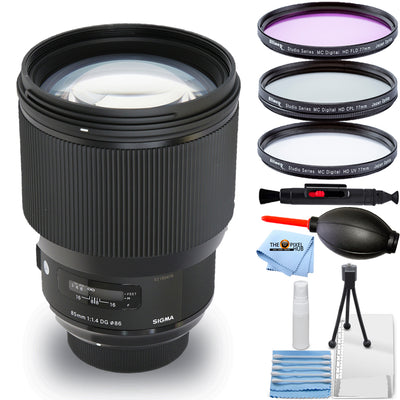 Sigma 85mm f/1.4 DG HSM Art Lens for Canon EF 321954 - Filter Kit Bundle