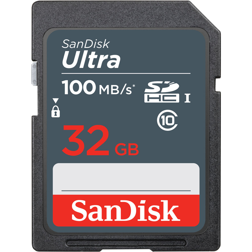 SanDisk 32GB Ultra SDHC UHS-I Memory Card - SDSDUNR-032G-GN6IN