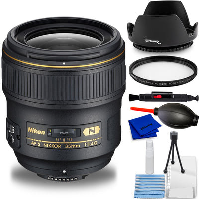 Nikon AF-S NIKKOR 35 mm 1:1,4G-Objektiv 2198 – 7-teiliges Zubehörpaket