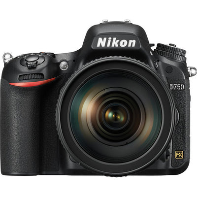 Nikon D750 24,3-Megapixel-DSLR-Kamera mit 24-120-mm-Objektiv (schwarz) – 12-teiliges Zubehörpaket