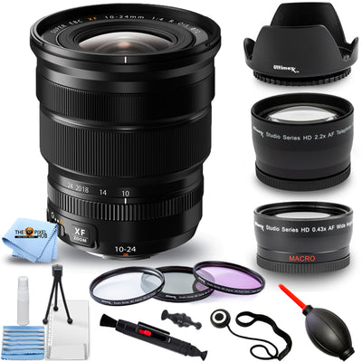 Fujifilm XF 10–24 mm f/4 R OIS-Objektiv 16412188 – 10-teiliges Zubehörpaket