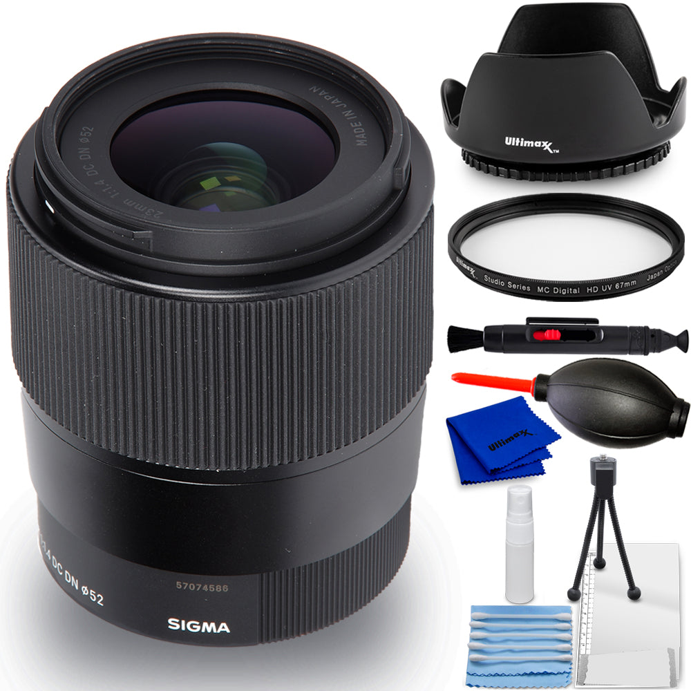 Sigma 23 mm f/1.4 DC DN Contemporary-Objektiv (Sony E) 348965 – 7-teiliges Zubehörpaket