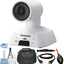 Panasonic AW-UE4WG Kompakte 4K PTZ-Kamera mit IP-Streaming (weiß) – Bundle