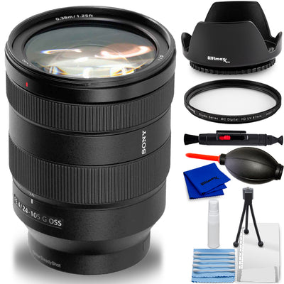 Sony FE 24–105 mm f/4 G OSS-Objektiv SEL24105G – 7-teiliges Zubehörpaket