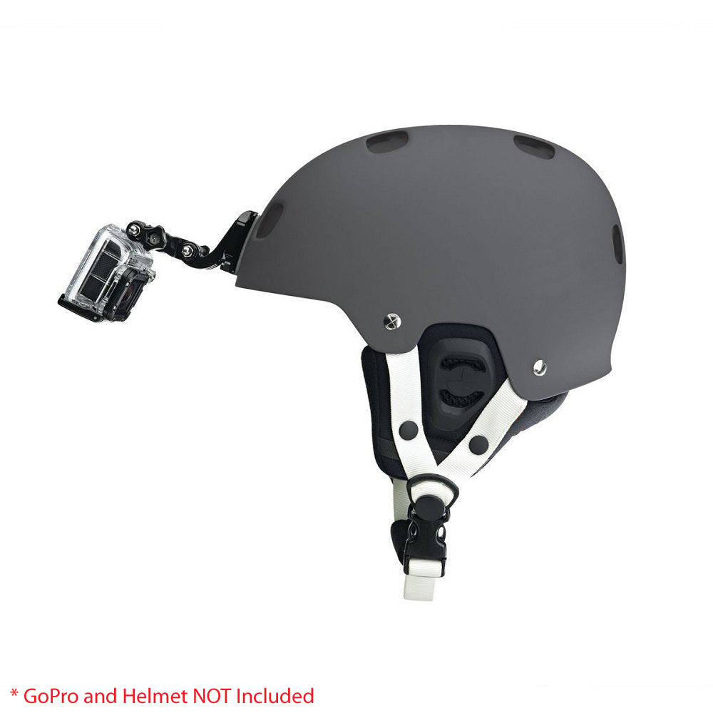 Gebogene, selbstklebende Helm-Seitenhalterung für GoPro HERO9 8 7 6 5 4 3+ Sportkamera-Kit