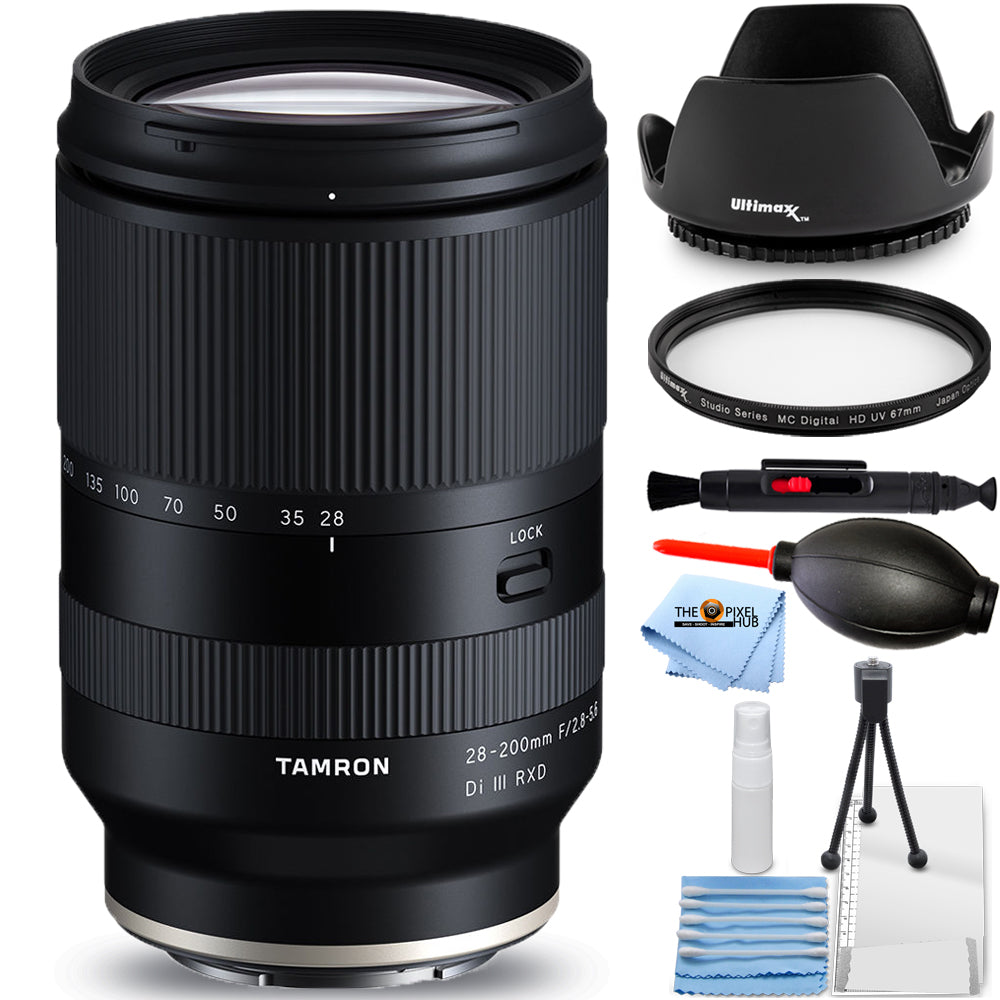 Tamron 28–200 mm f/2,8–5,6 Di III RXD-Objektiv für Sony E – UV-Filterpaket