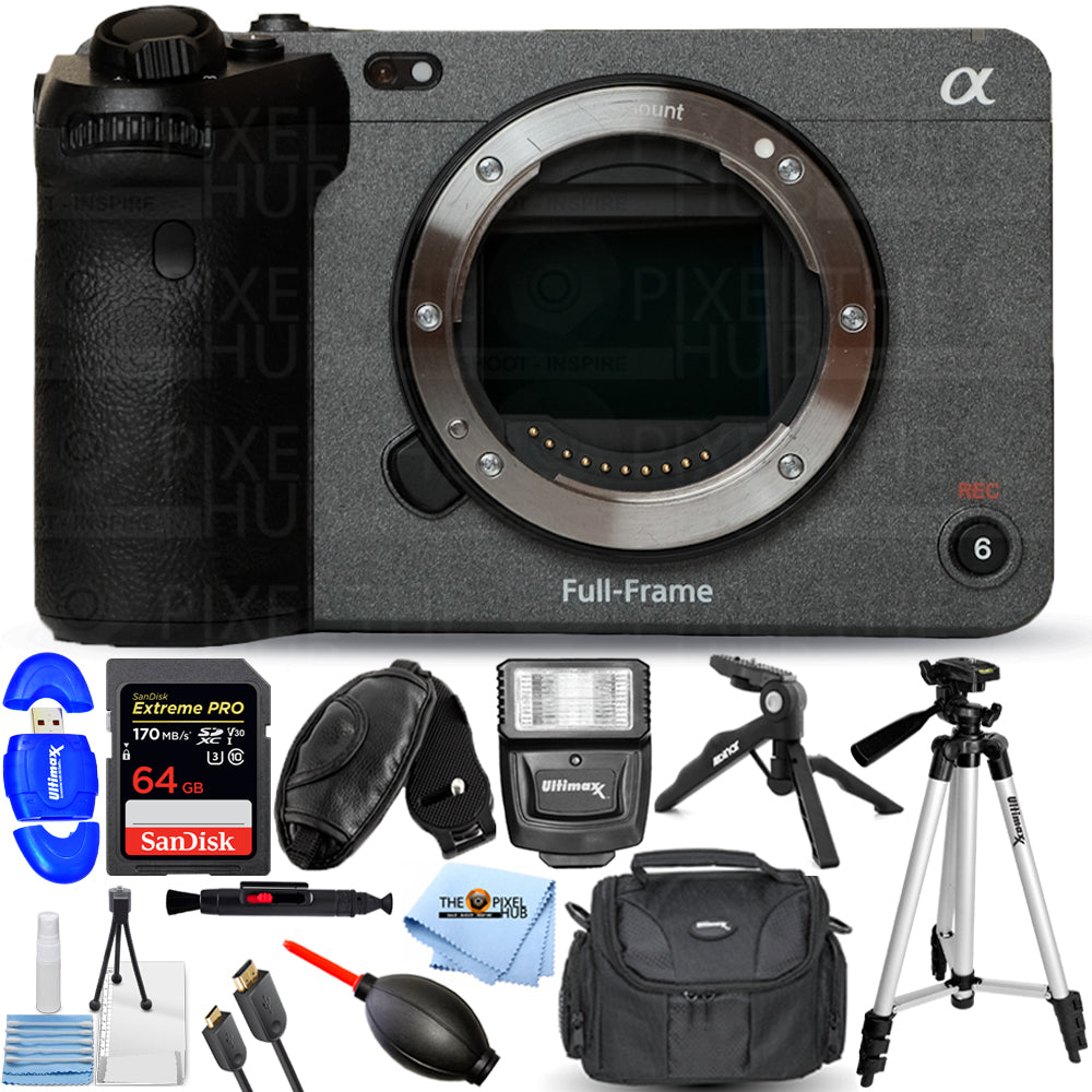 Sony FX3 Full-Frame Cinema Camera ILME-FX3 - 12PC Accessory Bundle