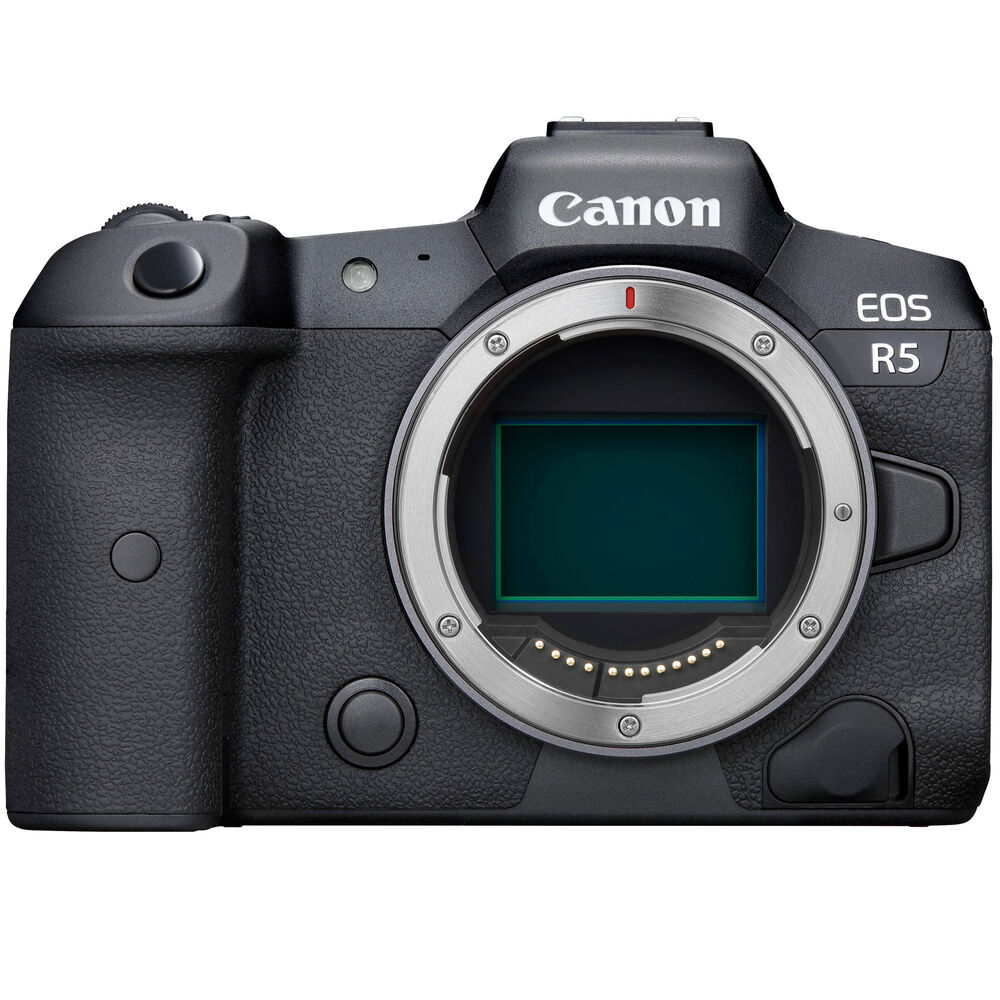 Canon EOS R5 spiegellose Digitalkamera (nur Gehäuse) + 64 GB + Stativ-Paket