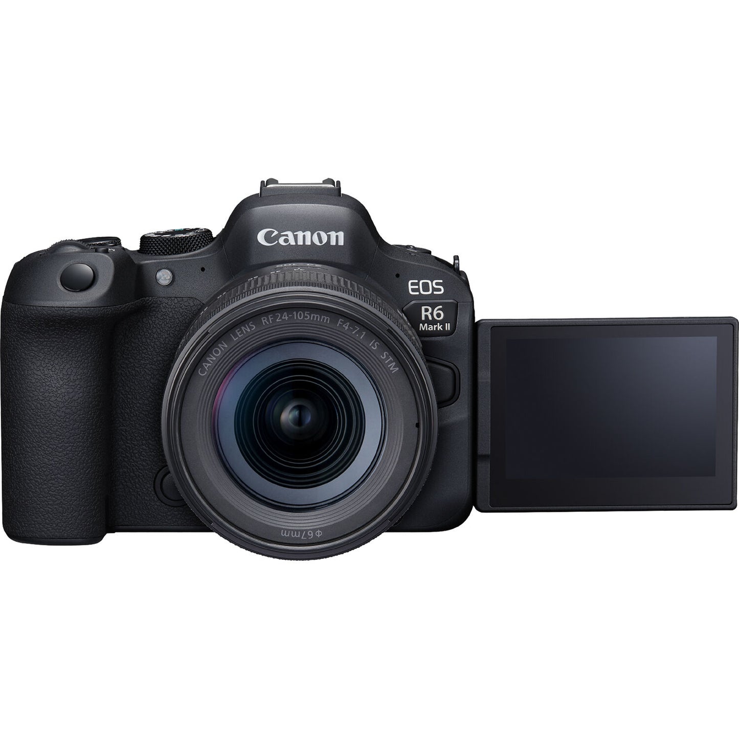 Canon EOS R6 Mark II spiegellose Kamera und 24–105 mm f/4–7,1 Objektiv – Zubehör-Kit