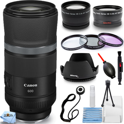 Canon RF 600mm f/11 IS STM Objektiv 3986C002 + Tele- und Weitwinkelobjektiv-Paket