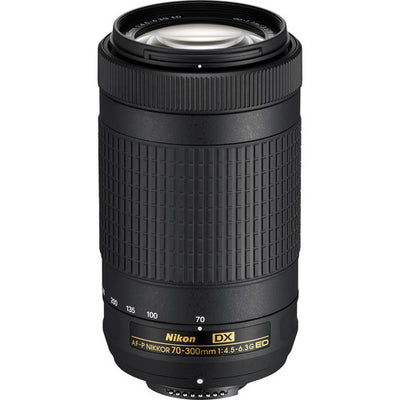 Nikon AF-P DX NIKKOR 70–300 mm 1:4,5–6,3G ED-Objektiv, weiße Box – Essential UV-Paket