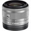 Canon EF-M 15-45mm f/3.5-6.3 IS STM Lens Silver 0597C002 - 7PC Accessory Bundle