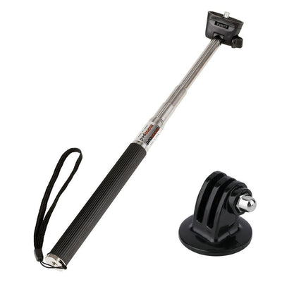 Handheld Pole Extendable Monopod Selfie Stick with GoPro Adapter