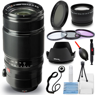 Fujifilm XF 50–140 mm f/2,8 R LM OIS WR-Objektiv 16443060 – 10-teiliges Zubehörpaket