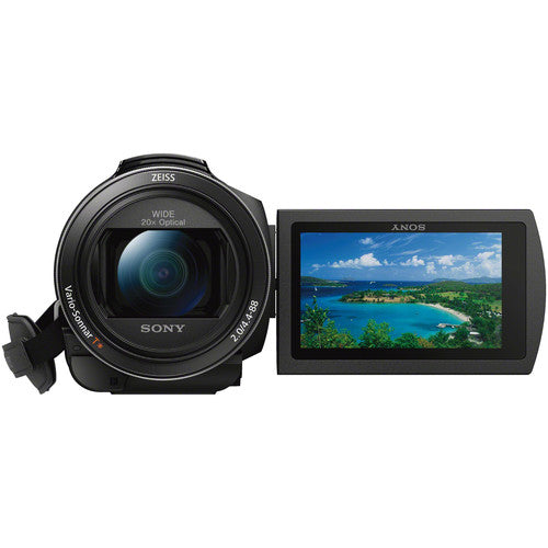 Sony FDR-AX53 4K Ultra HD Handycam Camcorder (Schwarz) - 10-teiliges Zubehörpaket