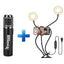 Ultimaxx Kabelloses Lavalier-Bluetooth-Mikrofon für iPhone und Android + LED-Ring-Vlog-Kit