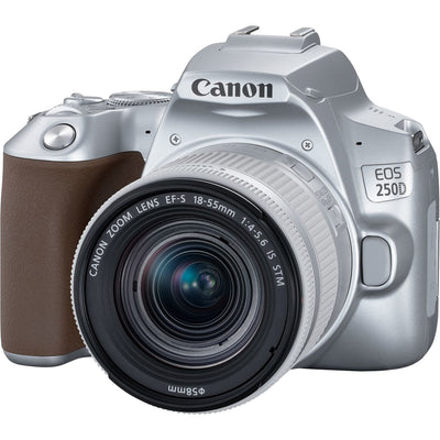 Canon EOS 250D + EF-S 18-55mm f/4-5.6 IS STM Lens (Silver) - 3461C001