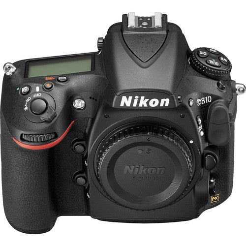 Nikon D810 DSLR-Kamera (nur Gehäuse) – 15-teiliges Zubehörpaket