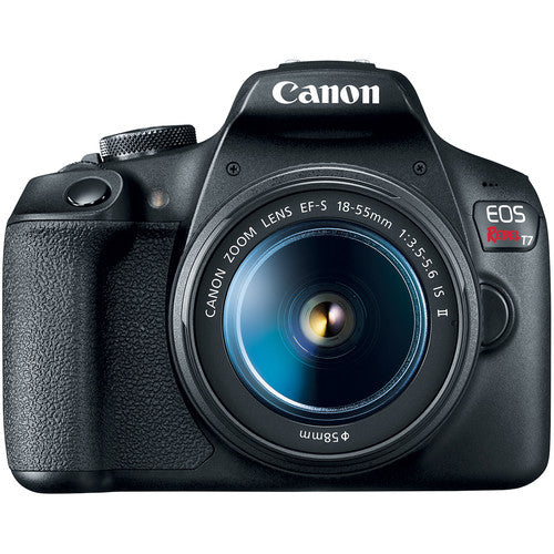 Canon EOS Rebel T7 DSLR with 18-55mm IS II 2727C002 + SanDisk Ultra 32GB SD