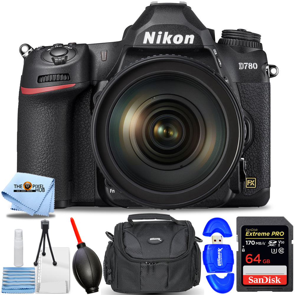 Nikon D780 DSLR Camera and AF-S NIKKOR 24-120mm f/4G ED VR Lens - Accessory Kit