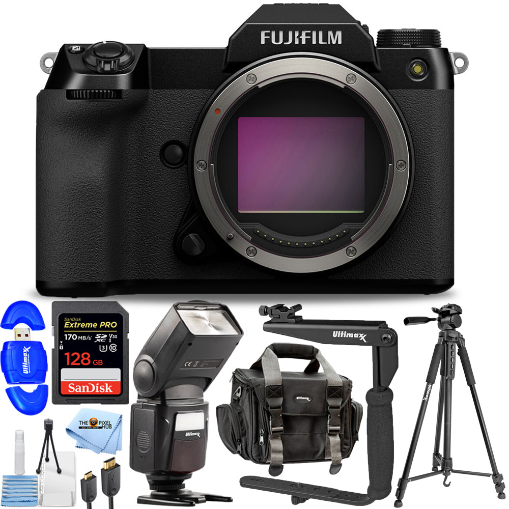 FUJIFILM GFX 100S spiegellose Mittelformatkamera 600022058 - 10-teiliges Zubehörset