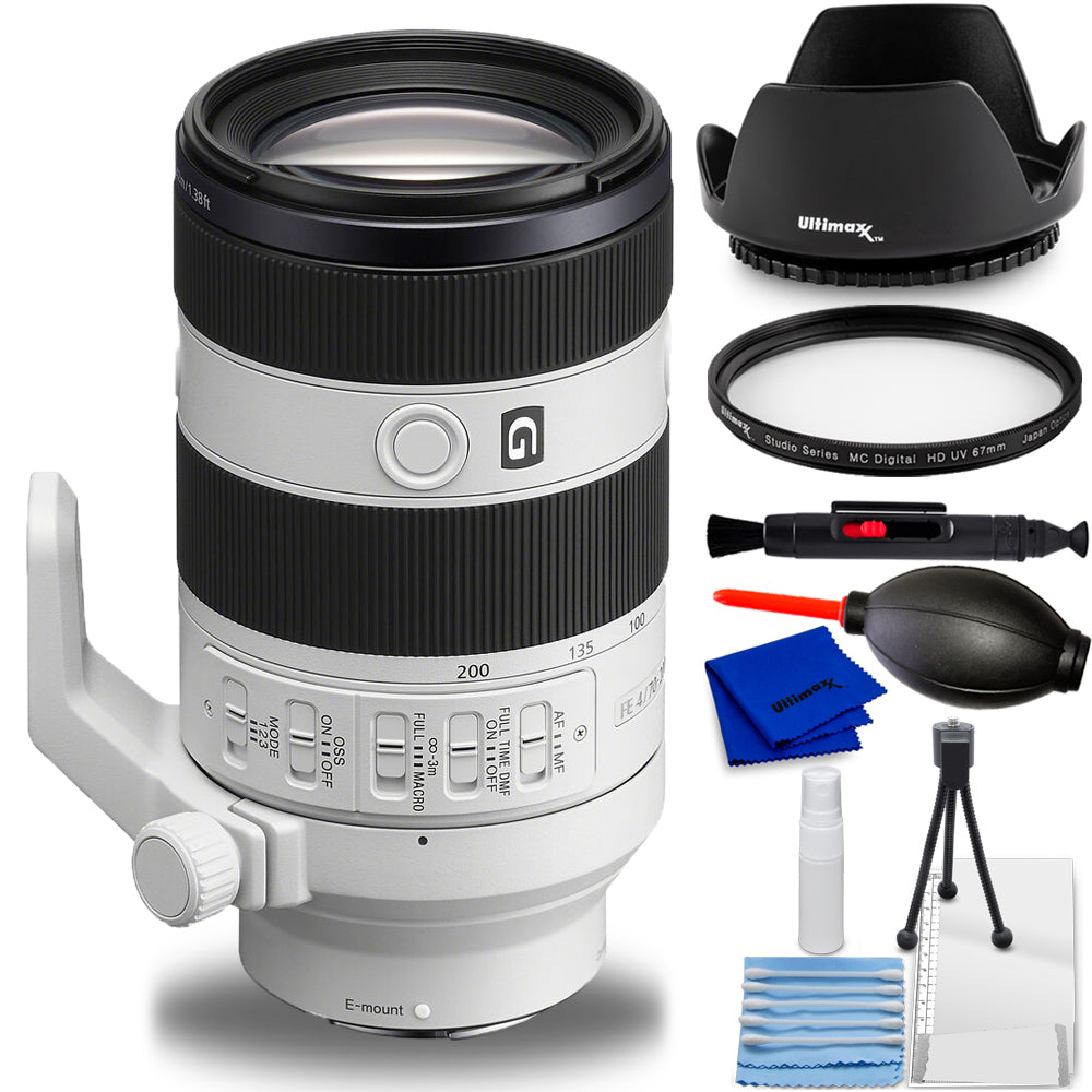 Sony FE 70-200mm f/4 Macro G OSS II Lens (Sony E) SEL70200G2 - 7PC Accessory Kit