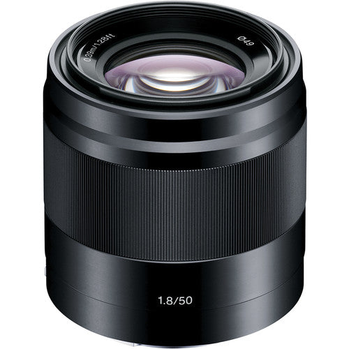 Sony E 50mm f/1.8 Lens for Sony E Mount Nex Cameras (Black) - SEL50F18/B