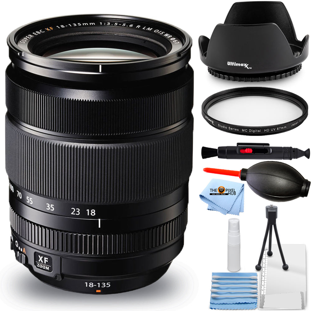 Fujifilm XF 18–135 mm f/3,5–5,6 R LM OIS WR-Objektiv 16432853 – Essential UV-Paket