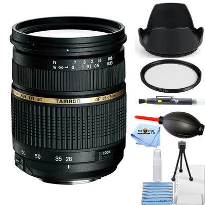 Tamron AF 28-75 mm f/2.8 XR Di LD Aspherical (IF) Autofokusobjektiv für Canon Bundle