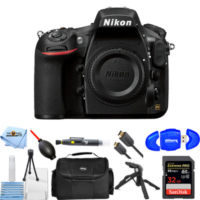 Nikon D810 36,3 MP DSLR-Kamera (nur Gehäuse) 1542 – 10-teiliges Zubehörpaket