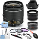 Nikon AF-P DX NIKKOR 18-55mm f/3.5-5.6G VR Lens Filter Bundle - New in White Box Nikon