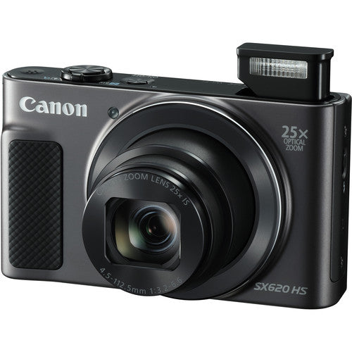 Canon PowerShot SX620 Digitalkamera (Schwarz) – 12-teiliges Zubehörpaket